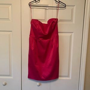 Strapless mini cocktail dress